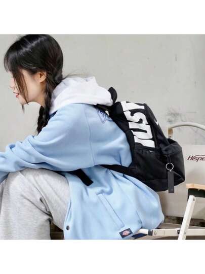 Nike حقيبة ظهر نايكي برازيليا ميني للأطفال بسحاب وطبعة شعار - BA5559-013