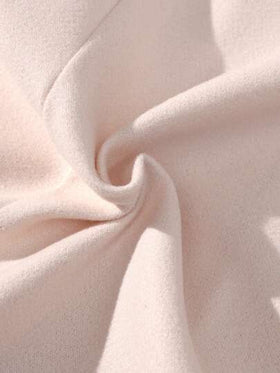 SHEIN معطف صوفي مزدوج الصدر أنيق مع خصر مشدود للفتيات المراهقات، متعدد الاستخدامات للتنقل
