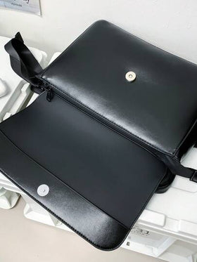 حقيبة كروس بودي رجالية كاجوال بجيب صغير بطراز بسيط، حقيبة رسول جلد PU بطراز قديم للتنقل والسفر والتسوق والأعمال