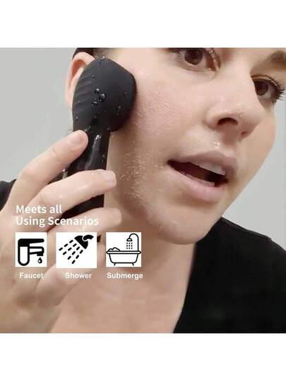 فرشاة تنظيف الوجه قابلة لإعادة الشحن عبر USB، فرشاة تقشير الوجه السيليكون، جهاز تدليك الوجه، جهاز تدليك الوجه الاهتزازي، أداة تنظيف البشرة