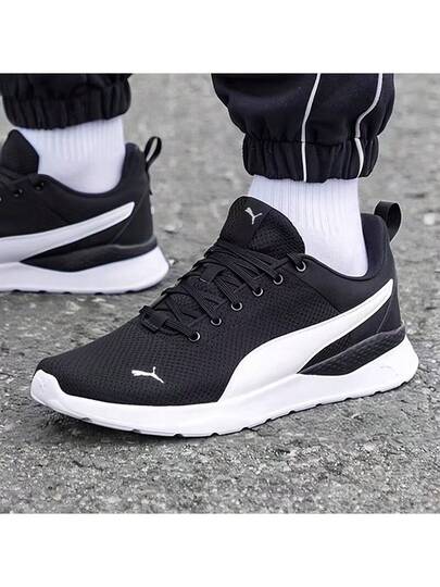 Puma أحذية بوما أنزارون لايت كاجوال كلاسيكية متعددة الاستخدامات ذات قماش عالي الجودة وأعلى منخفض 371128-02