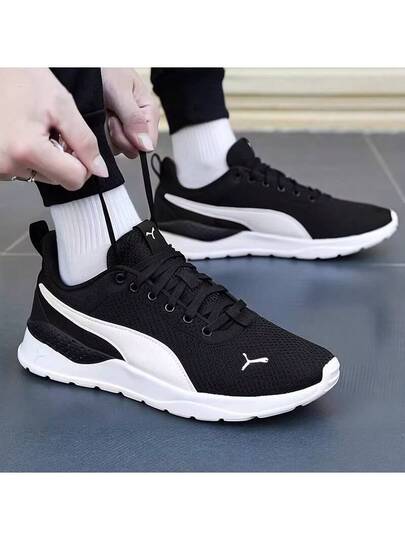 Puma أحذية بوما أنزارون لايت كاجوال كلاسيكية متعددة الاستخدامات ذات قماش عالي الجودة وأعلى منخفض 371128-02