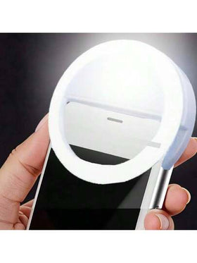 Fill lights 1 قطعة إضاءة حلقية للسيلفي محمولة، متوفرة باللون الأبيض/الوردي/الأزرق/الأسود، قابلة للشحن عبر USB، 3 أوضاع إضاءة، مناسبة للبث المباشر وتسجيل الفيديو والتصوير والمناكير وتمديد الرموش والوشم والعناية بالبشرة، تحكم باللمس، ديكور غرفة، تخييم خا...