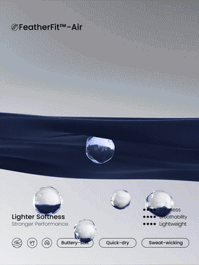 GLOWMODE جمبسوت طويلة الأكمام 24 بوصة مصنوعة من قماش FeatherFit™-Air الناعم والقابل للتنفس والماص للعرق، مزودة بسحاب أمامي وألواح جانبية مرنة وتفاصيل تصميم مخصرة وفتحات للإبهام وتفاصيل خلفية على شكل حرف V العميق، وأكواب قابلة للإزالة، مناسبة للارتداء اليو