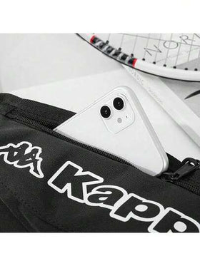 Kappa حقيبة خصر رياضية K0CY8BX98L للجري واللياقة البدنية: تصميم سهل الوصول، ملاءمة مريحة، حزام خصر قابل للتعديل، حجرة مخفية مضادة للسرقة، حجرات تخزين متعددة، رمادي