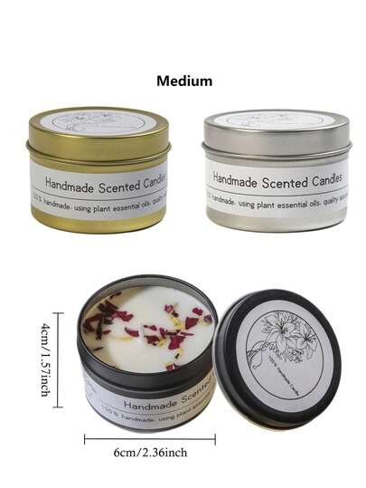 1 شمعة معطرة ذات لونين الذهبي والفضي، لديكور حفلات الزفاف والأعياد كعيد الحب وعيد الأم وعيد الأب، أيضا للديكور المنزلي والفندقي، هدية إبداعية للأصدقاء والعائلة ولحفلات الزفاف - مجموعة متعددة