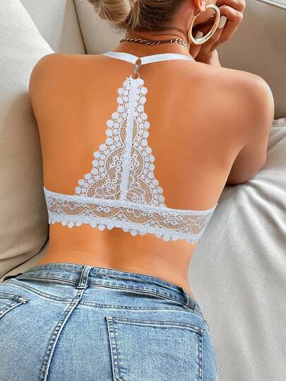 Hersunei حمالة صدر نسائية مع إغلاق أمامي من الدانتيل مع سلك داعم، تصميم ظهر على شكل حرف U، يشكل منحنى الظهر، يرفع الصدر، جذاب ومريح، عصري وشامل، مناسب للاستخدام اليومي والمناسبات الخاصة