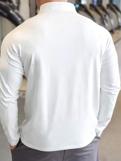 Manfinity Sport Corelite سترات رياضية كاجوال بسيطة للرجال، جاكيت رياضي للارتداء اليومي، قميص ضاغط للرجال