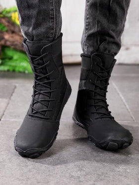 بوت شتوية جديدة للرجال ذات خمسة أصابع، بوت مطاطية واسعة للأصابع، بوت رياضية خارجية مقاومة للتآكل، بوت للتنزه، تصميم متعدد الاستخدامات للارتداء اليومي
