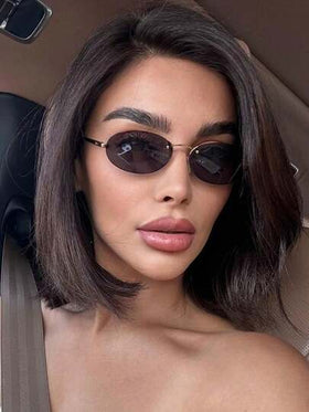 نظارات مستطيلة بدون إطار معدني للنساء، مناسبة للارتداء اليومي، التسوق، التصوير، مهرجانات Y2K والمناسبات الأخرى