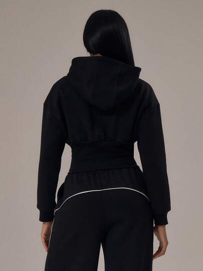 Musera Sport ملابس علوية رياضية مع سحاب وخصر مشدود، ملابس رياضية شتوية للتمارين الرياضية والجيم