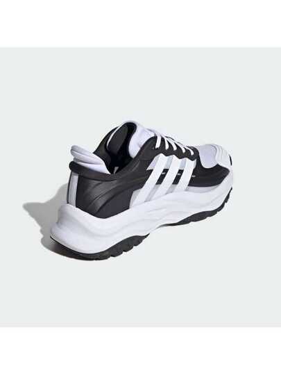 Adidas أديداس أحذية الجري للرجال الخارجية المريحة والمتينة، ماكسوايفي هالو ذات الوحدة الناعمة غير المرهقة للمشي الخارجي، أسود وأبيض متعدد الاستخدامات للتنقل والرياضة اليومية، أساسيات الرياضة JS0221