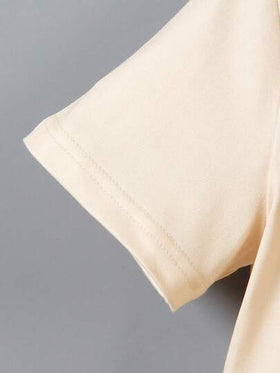 SHEIN مجموعة ملابس صيفية للأولاد 2 قطعة، ملابس علوية قصيرة الأكمام بياقة مستديرة وشورت رياضي، بطبعة أسد فم مفتوح، مناسبة للارتداء اليومي العادي، للخروجات، المدرسة، العطلات
