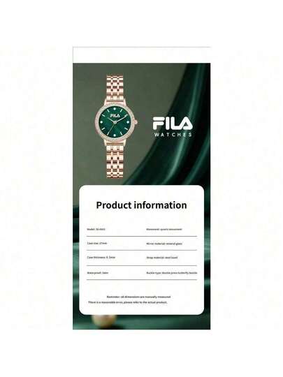 ساعة نسائية كوارتز من FILA - علبة مرصعة بالكريستال اللامع، قرص نجمي، سوار من اللؤلؤ وسلسلة من الفولاذ المقاوم للصدأ | هدية فاخرة | تأتي مع علبة هدايا أنيقة | مثالية للحفلات والاحتفالات | جودة العلامة التجارية الموثوقة