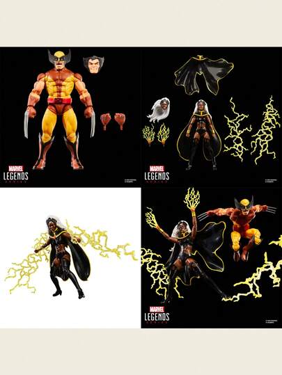 مجموعة أرقى تمثيل أكشن فيغورز من سلسلة Marvel Legends - ولفرين وستورم '97 عبوة مزدوجة، حصري من Hasbro Pulse، متوفر الآن، ألعاب بطل خارق، هدية عيد ميلاد، هدية للمعجبين، هدية ، ديكور المنزل، كوميكس