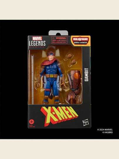 Hasbro سلسلة Marvel Legends شخصية عمل - X-Men Gambit شخصية عمل 6 بوصة، هدية مفاجأة للأطفال، لعبة بطل خارق، هدية عيد ميلاد، هدية للمعجبين، هدية للمعجبين
