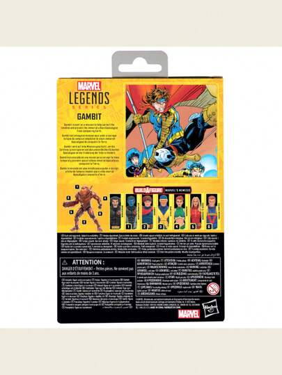 Hasbro سلسلة Marvel Legends شخصية عمل - X-Men Gambit شخصية عمل 6 بوصة، هدية مفاجأة للأطفال، لعبة بطل خارق، هدية عيد ميلاد، هدية للمعجبين، هدية للمعجبين