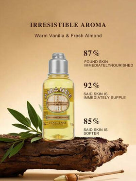 زيت استحمام اللوز وجل استحمام زهر الكرز من L'Occitane (جل استحمام 35مل*2 وزيت استحمام 35مل*2) - 1.18