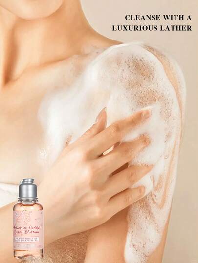 زيت استحمام اللوز وجل استحمام زهر الكرز من L'Occitane (جل استحمام 35مل*2 وزيت استحمام 35مل*2) - 1.18