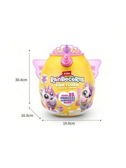 ZURU Rainbocorns Fairycorn Princess Surprise، دمية ناعمة قابلة للجمع بطول 11 بوصة، بيضة مفاجأة، أجنحة جنية قابلة للارتداء، أميرة سحرية، للأعمار 3+ للبنات، الأطفال