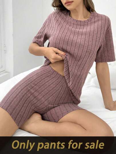 SHEIN شورتات نسائية داخلية منقوشة بنمط مُحبب بنسيج مناسب البنية