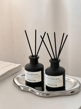 مجموعة (1 زجاجة زيت العطور + 3/4 عصي موزع) موزع عطور منزلي بدون لهب، عطر طويل الأمد، مناسب لغرفة النوم والحمام وغرفة المعيشة وما إلى ذلك