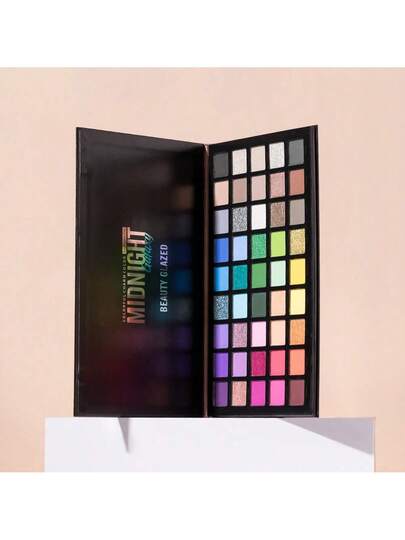 beauty glazed 45 لوحة ظلال عيون مطفية ولؤلؤية: درجات لونية أرضية، مناسبة لمكياج المسرح، مكياج الأطفال، مكياج الأزياء، مكياج هالوين وعيد الميلاد