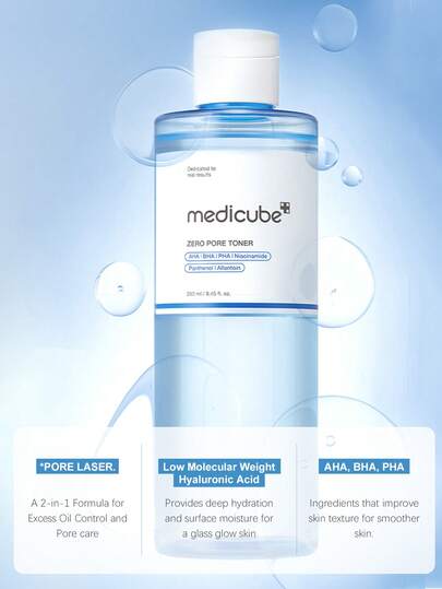 Medicube تونر ميديكيوب PDRN بيبتايد وردي مع PDRN والبيبتايدات والنيكوتينامايد 250 مل