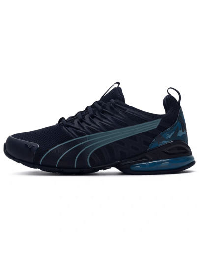 Puma أحذية رياضية كاجوال منخفضة الكاحل مريحة من بوما فولتايك إيفو للرجال، باللون الأسود والأزرق