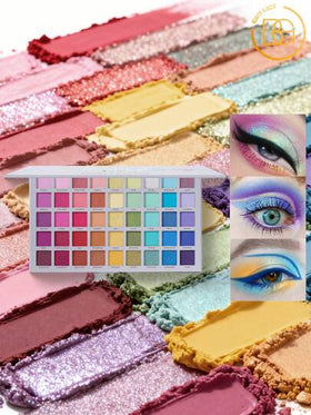 beauty glazed 45 لون ظلال عيون، طقم ظلال عيون مطفي وبراق، مجموعة مساحيق ألوان زاهية للوجه لاستخدامها في الأزياء المسرحية
