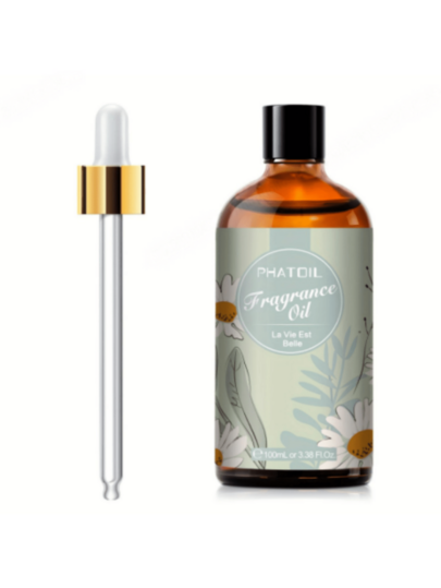 زيت عطري فاخر PHATOIL بحجم 100 مل/3.38 أونصة سائلة - رائحة دائمة للمبخرات العطرية والمرطبات وصناعة الشموع، خالي من الكحول (سيتم إرسال الموديلات الجديدة والقديمة بشكل عشوائي)