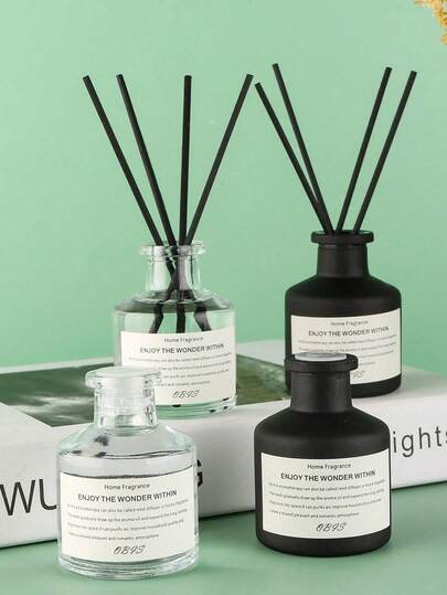 5 قطع (1 زجاجة زيت عطري + 4 عيدان بامبو عطرية) - طقم عطر منزلي بدون لهب. عطر طويل الأمد، مناسب لغرفة النوم والحمام وغرفة المعيشة. مثالي للعلاج بالعطور، تنقية الهواء، هدايا العطور، ديكور المنزل وديكور رمضان.