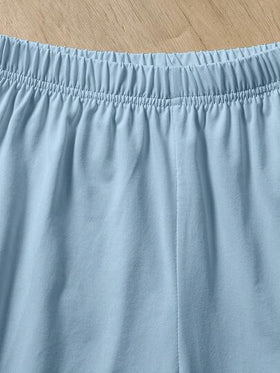 Mirajuku مجموعة قميص وشورت كاجوال للمراهقين الأولاد، بطبعة حرف ثلاثي الأبعاد بتصميم بسيط رياضي، لون فيروزي، للصيف