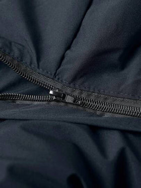 Manfinity Homme معطف مبطن بسحاب مبطن بالحرارة بقبعة رجالي فضفاض