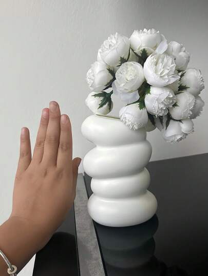 مزهرية حلزونية بطراز نوردي، مزهرية زهور إبداعية، ديكور مزهرية مكتبية، مناسبة للغرفة المعيشية والمكتب والشرفة، تحتفظ بالزهور الجافة والطازجة، ضروريات ديكور المنزل