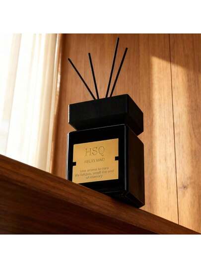 1 طقم موزع قصبي 500مل / 1 طقم عطور أرومثيرابي 200مل، عطر زيوت أساسية بدون لهب من الدرجة الفندقية، قصبات من الخيزران، رائحة دائمة