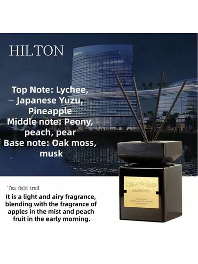 1 طقم موزع قصبي 500مل / 1 طقم عطور أرومثيرابي 200مل، عطر زيوت أساسية بدون لهب من الدرجة الفندقية، قصبات من الخيزران، رائحة دائمة