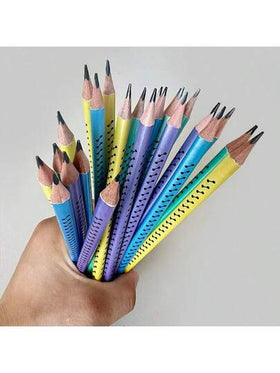 10 قلم رصاص مثلث عالي الجودة مع ممحاة - ألوان زاهية، مناسب للفن والرسم والتلوين، مثالي للكتابة الإبداعية والتصحيحات، هدايا صغيرة عملية، يمكن استخدامها كحوافز وجوائز وحشو الجوارب