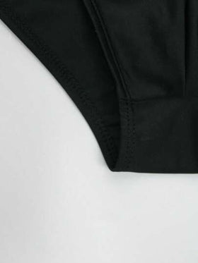 Manfinity Swimmode سراويل سباحة مطاطية الخصر بألوان متباينة للرجال