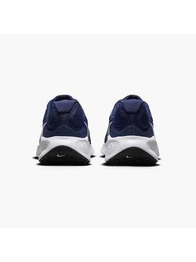 Nike حذاء ركض رجالي من نايك ريفولوشن 7 خفيف الوزن، منفذ للهواء، شبكي، متين، ماص للصدمات، مناسب للركض في الهواء الطلق والتدريب واللياقة البدنية، لون أزرق داكن، أحذية رياضية كاجوال متعددة الاستخدامات، موديل ضروري FB2207-400