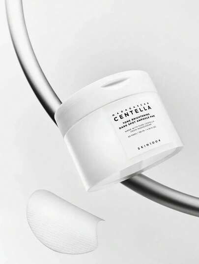 SKIN1004 60 قطعة من وسادات القطن المشبعة بجوهر زهرة اللوتس الثلجية من مدغشقر وحمض الهيالورونيك، العناية الكورية بالبشرة، تحتوي على زهرة اللوتس الثلجية من مدغشقر وحمض الهيالورونيك