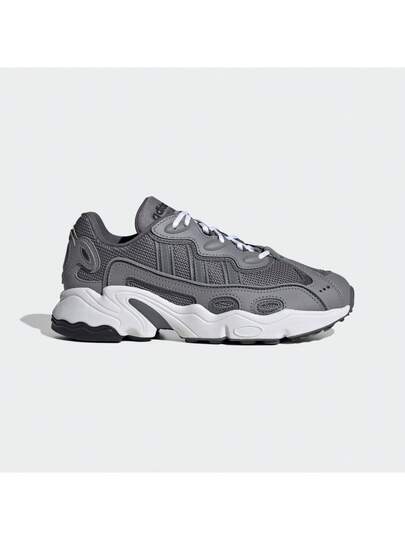 Adidas أحذية رياضية كاجوال كلاسيكية رجعية متنفسة للجنسين، موديل IG3036 بنعل سميك وأربطة، أحذية رياضية عصرية للربيع والصيف