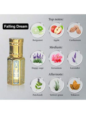 FLATPEA زيت عطري عالي التركيز للرجال، خيار هدية عمل عربي. نغمات علوية من التفاح الأحمر والحمضيات، نغمات وسطى من اللطافة العشبية، نغمات قاعدية من التبغ والخشب. مناسب لحفلات الأعمال والاحتفالات والاستخدام اليومي، يوفر هدية عربية فاخرة وعملية للرجال.