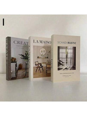 3 قطع كتب زخرفية مزيفة بطراز قديم، كتب دمى لديكور رف الكتب، مقهى/فندق، التصوير الفوتوغرافي، الأفلام/الفيديو