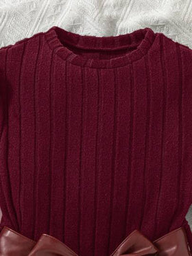 SHEIN فستان بياقة طاقم وأكمام طويلة من الأريب المنسوج بتصميم زهري على الهيم، لطيف وأنثوي، للخريف قطعة واحدة
