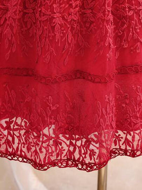 SHEIN رمضان فستان أنيق من الدانتيل لحفلة عيد ميلاد الأميرة للبنات المراهقات