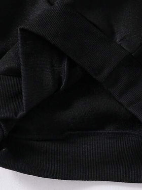 بلوزة كاجوال للفتيات المراهقات مطبوعة بأرقام، خريف/شتاء