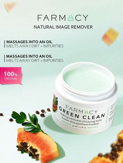 Farmacy 50 مل منظف طبيعي للمكياج، مستخلص المورينجا، مكونات نباتية، تنظيف عميق، إزالة المكياج والعناية بالبشرة، مستحضرات تجميل كورية، 50 مل / 1.69 أونصة سائلة