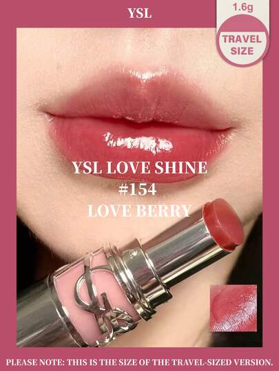 [حجم السفر - #154 - 1.6 جرام] أحمر شفاه YSL LOVEShine 154 - Love Berry 1.5 جرام
