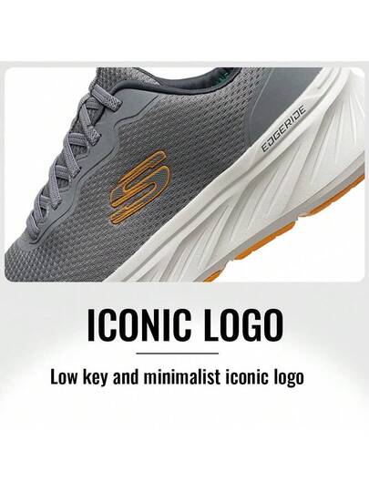 Skechers أحذية الجري للرجال، أحذية رياضية خفيفة الوزن للاستخدام اليومي مع نظام ربط بالأربطة، بنعل داخلي من رغوة الذاكرة المبردة بالهواء، أحذية رياضية تنفس وراحة للأنشطة الترفيهية، 232835-GYOR